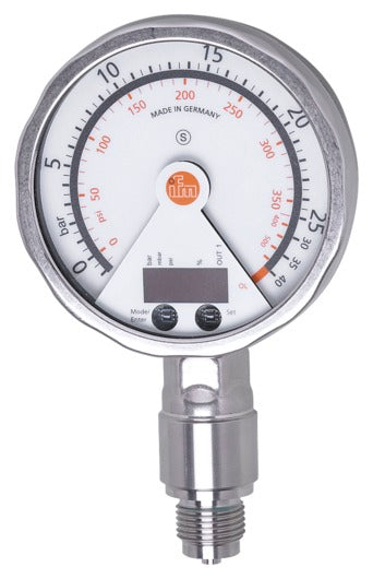 IFM PG2453 Elektronischer Drucksensor m.analoger Anzeige -1-25 bar, -14,5-362,5