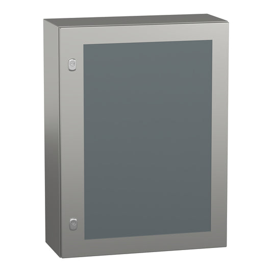 SE NSYS3X8625T Wandschrank, 304L, HxBxT=800x600x250mm, Tür, transparent