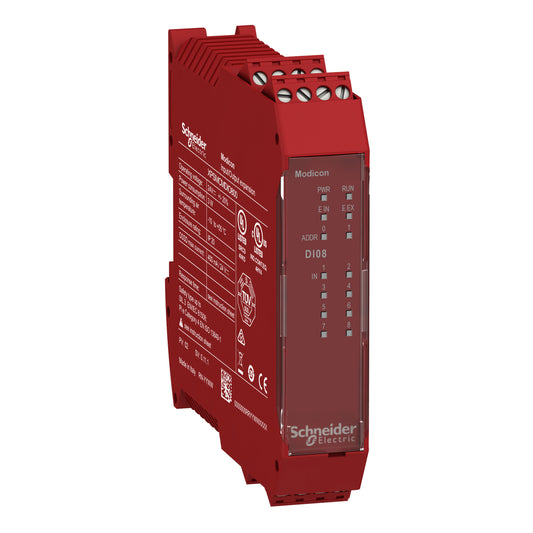 SE XPSMCMDI0800 Erweiterungsmodul 8 sichere digitale Eingänge für XPSMCM, Schrau