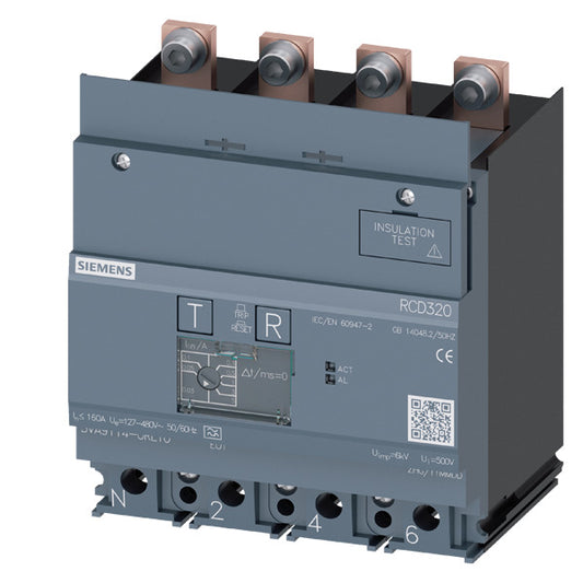 SIEM 3VA9114-0RL10 Differenzstrom-Schutzgerät RCD320 Basic RCD Typ A 0,03-5A bei