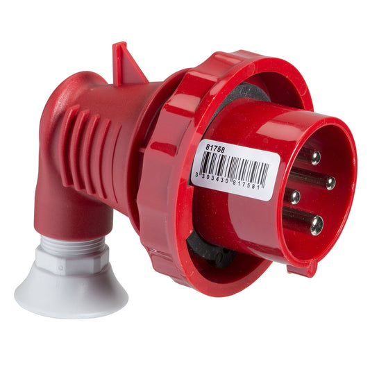 SE 81759 Industrie-Wechselstecker, 90° abgew., 16A, 3p+N+E, 380-415 V AC, IP67