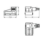 WAGO 893-262 Abgriffmodul grün