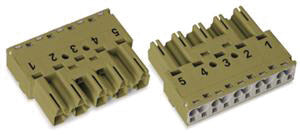 WAGO 770-275 Stecker ohne Zugentlastungsgehäuse 5-polig Rastermaß 10 mm