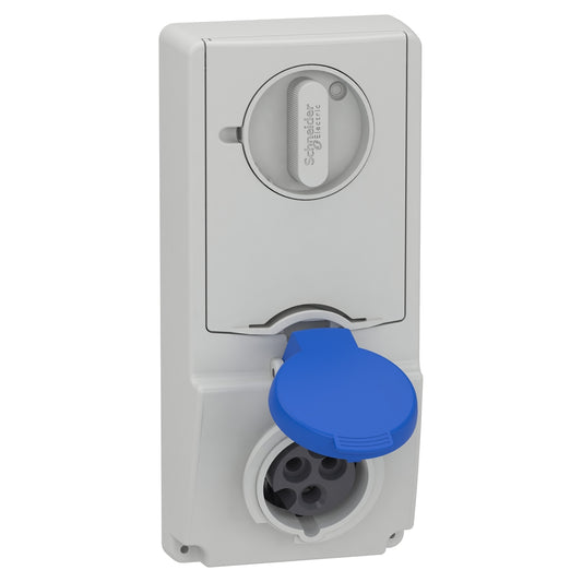 SE 82131 Anbausteckdose Verrieg. Ip44 16A 230V 3P