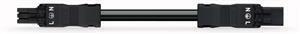 WAGO 891-8993/015-601 Verbindungsleitung schwarz 3x1qmm 6m