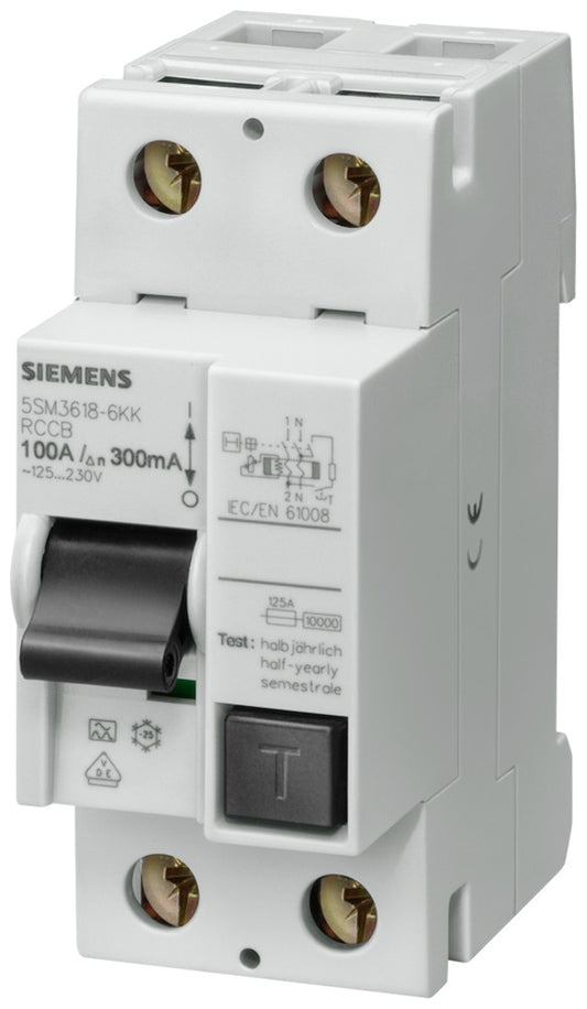 SIEM 5SM3415-6KK FI-Schutzschalter Typ A PSE/SSF 125A 1+N-pol. IFN 100mA 230V 2T