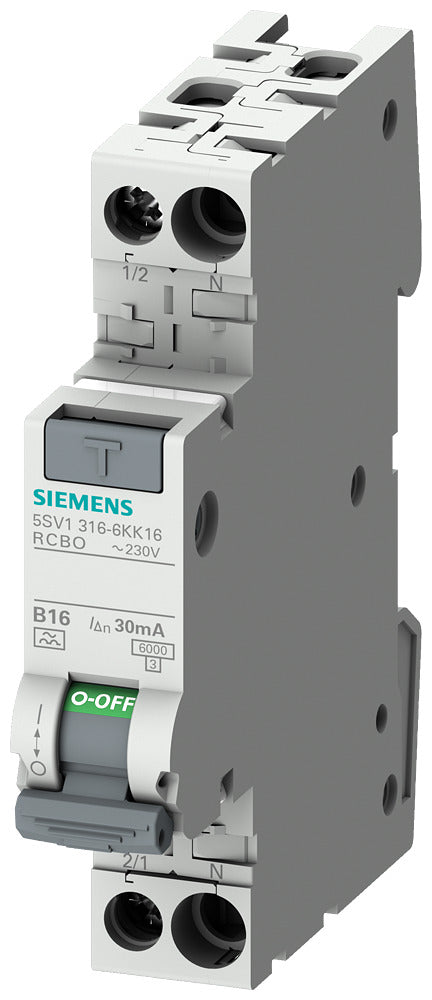 SIEM 5SV1316-6LK10 FI/LS kompakt 1TE 1P+N 6kA Typ A(K) 30mA B10