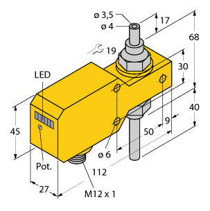 TURC FCI-TCD04A4P-AP8X-H1141 Strömungssensor Inline-Sensor mit integrierter Ausw