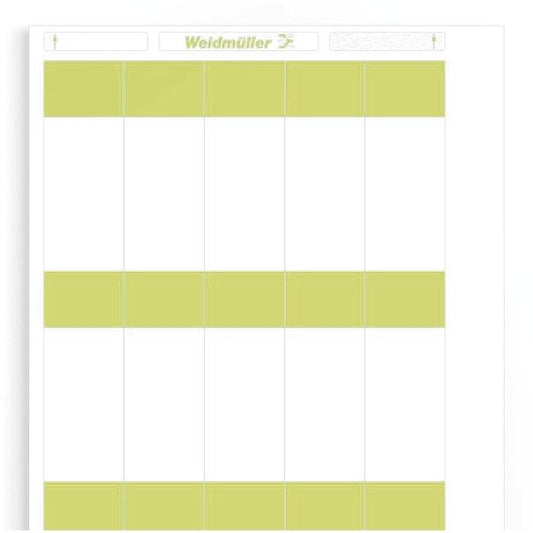 WEI LM WO 36/93 GE Kabelmarkierer, Etikett, 93 x 36 mm, Polyesterfilm, gelb