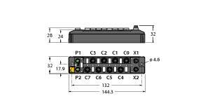 TURC TBEN-S1-8DIP Kompaktes Multiprotokoll-I/O-Modul für Ethernet 8 digitale pnp