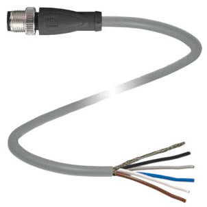 PF V15S-G-5M-PUR-ABG Kabelstecker V15S-G-5M-PUR-ABG