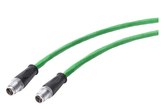 SIEM 6XV1878-5HN50 IE TP Cord M12/M12 4 x 2, 2 x M12-Steckern (X-kodiert), CAT 7