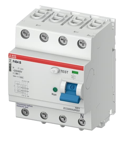ABB F404B-63/0.03 RCCB Typ B Smissline 2CCG000054R0001