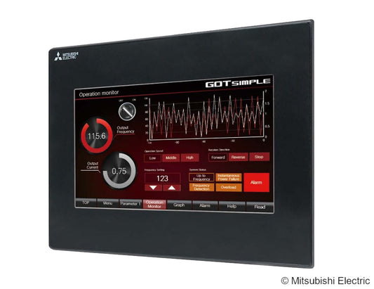MIT GS2110-WTBD-N GOT Simple,10"wideTFT,DC,WVGA,65k Farben,RS-422/485,RS-232,USB