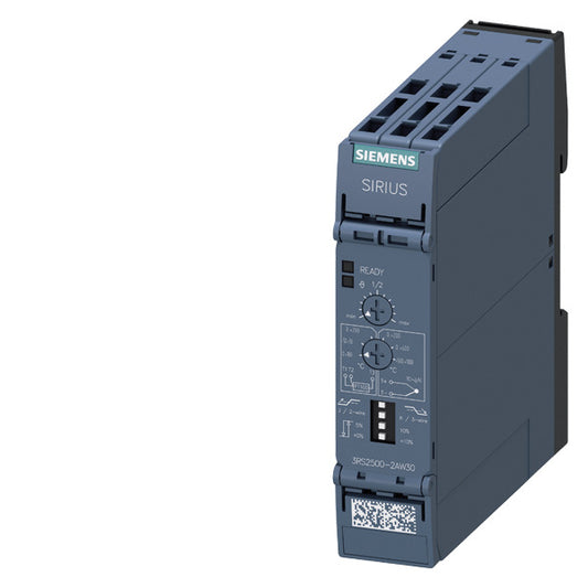 SIEM 3RS2500-2AW30 Temperaturüberwachungsrelais PT100, Thermoelement J, K 1 Schw