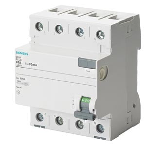 SIEM 5SV4342-0 FI-Schutzschalter TYP AC 25/4 30MA 4TE