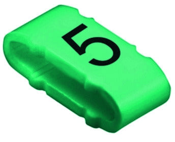 WEI CLI M 2-4 GN/WS 5 MP Kabelmarkierer, 4 x 11,3 mm, PVC, weich, ohne Cadmium,