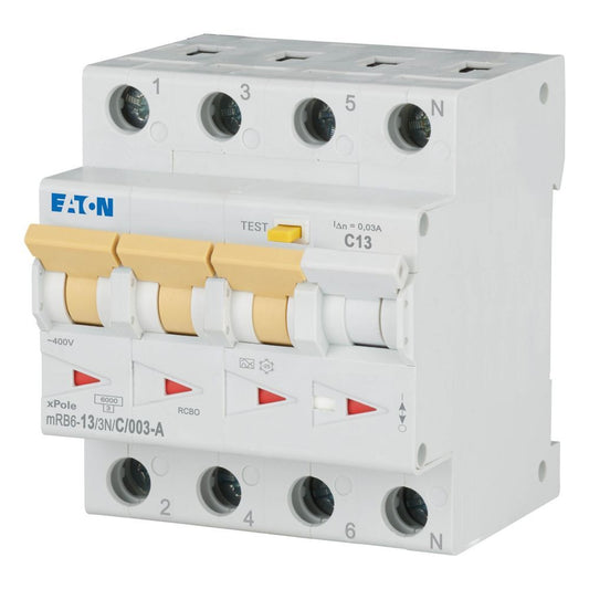 MOE mRB6-13/3N/C/003-A Fi/LS-Schalter 13A C-Char 30mA
