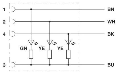 PHO SAC-4P-M12MS/ 0,6-810/FR-3LR Sensor-/Aktor-Kabel