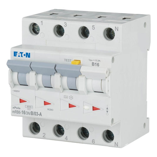 MOE mRB6-16/3N/B/03-A FI/LS-Schalter, 16A, B-Char., 300mA
