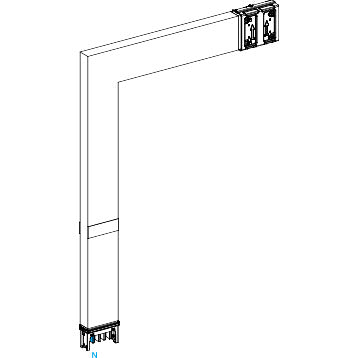 SE KSC250DLF4CF Winkel 250 A PE außen Masseelement