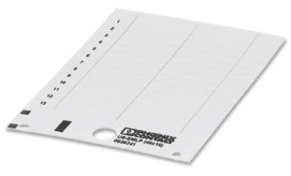 PHO US-EMLP (40X10) Kunststoffschild Karte weiß