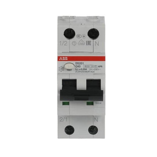 ABB DS201 C40 APR30 DS201A-C40/0 1P+N