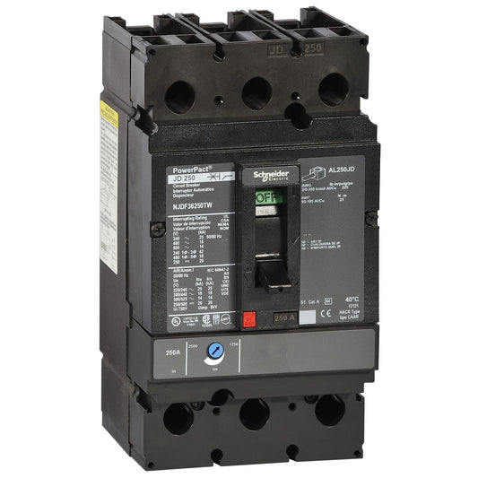 SE NJJF36250TW PowerPact 250a TM250 3P 65kA UL