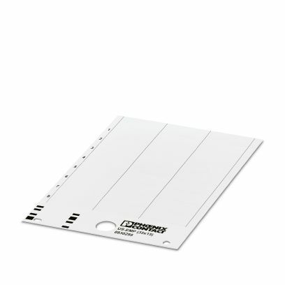 PHO 0830295 Einrastschildchen Karte weiß