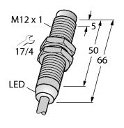 TURC NI4-M12-AP6X/S120 Induktiver Sensor mit erweitertem Temperaturbereich