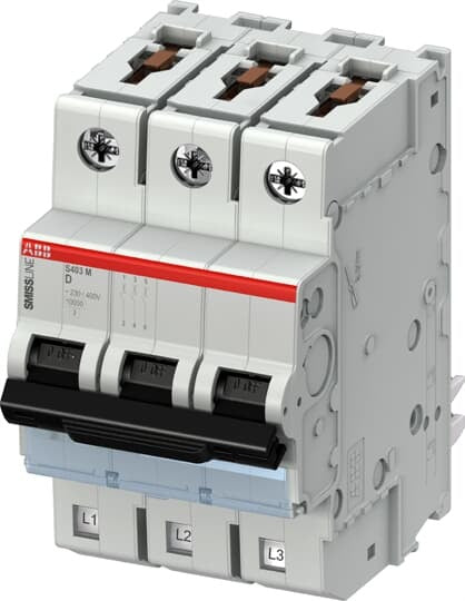 ABB S403M-D32 Leitungsschutzschalter D,32A, 10kA, 3P,steckbar