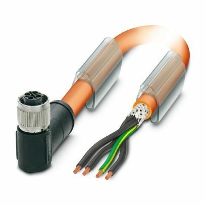 PHO SAC-4P-FRS/ 3,0-PUR PE SH SCO M12-SAC-Kabel schleppk. S-kodiert 3p +PE