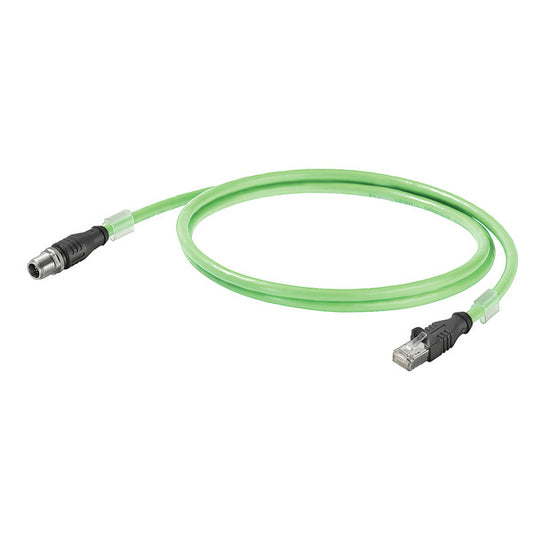 WEI IE-C6EL8UG0020U40XCS-E Systemkabel, RJ45 IP 20, M12 X-Type IP 67 Stift gerad