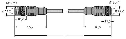 TURC RSC-RKC5701-3M Busleitung für CAN (DeviceNet, CANopen)