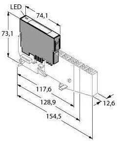 TURC BL20-4AI-U/I BL20 Elektronikmodul 4 analoge Eingänge