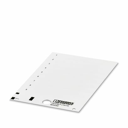 PHO 0830302 Kunststoffschild Karte weiß