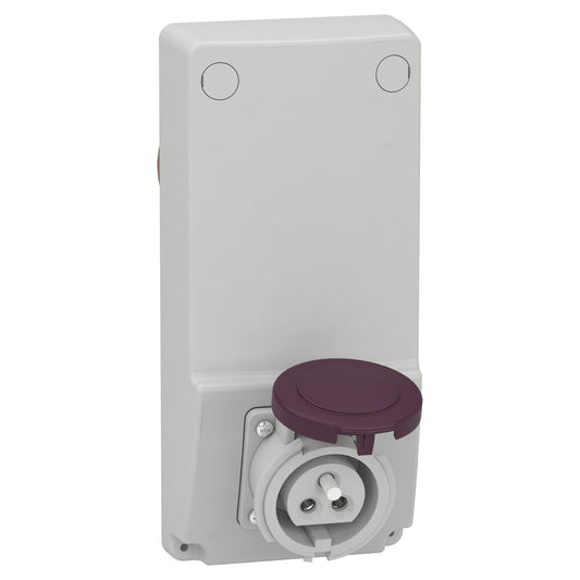 SE 82026 Steckdose UNIKA m. Verriegelung 16A 2-polig 230-240 V IP44 50-60 Hz