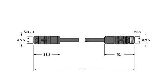 TURC HT-SKP4-2-HT-SSP4/S2430 Hochtemperaturfeste Aktuator- und Sensorleitung Ver