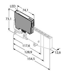 TURC BL20-4DI-24VDC-N BL20 Elektronikmodul 4 digitale Eingänge