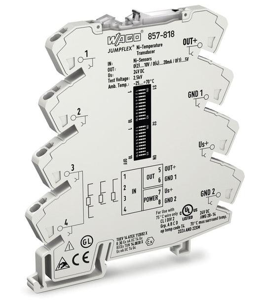 WAGO 857-818 JUMPFLEX®-Messumformer Ni-Messumformer für Ni10