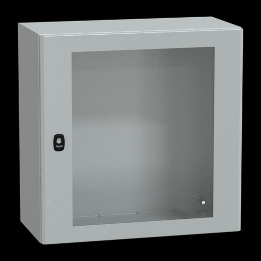 SE NSYS3D6630T Wandschrank 7035 600x600x300 Sichttür