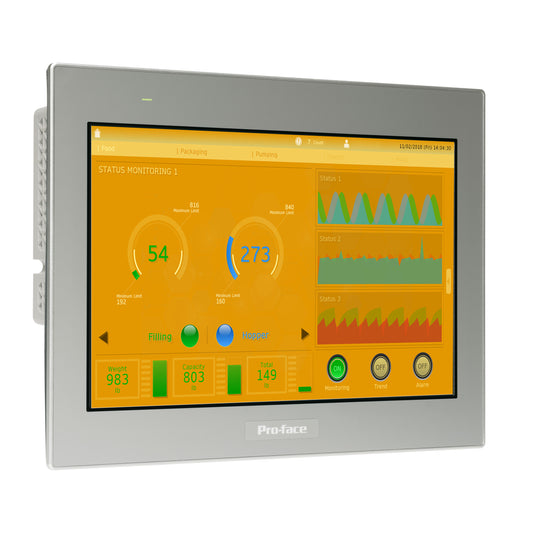 SE PFXST6600WAD Pro-face ST6000 12"W Basic HMI Touch-Panel resistiv, 2 x Etherne