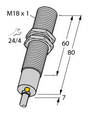 TURC BI5-M18-AZ3X/S120 Induktiver Sensor mit erweitertem Temperaturbereich