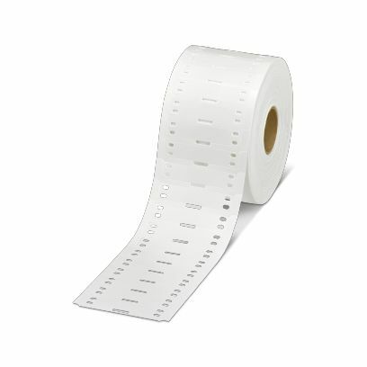 PHO 0830409 Kabelmarker Rolle weiß unbeschriftet