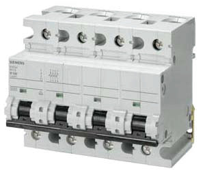 SIEM 5SP4492-6 Leitungsschutzschalter 400V 10kA, 4pol. B, 125A, T=70mm