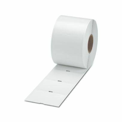 PHO 0830609 Etikett Rolle weiß unbeschriftet