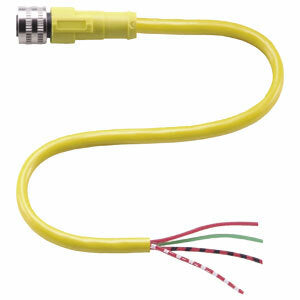 PF V124-G-YE2M-PVC Female cordset