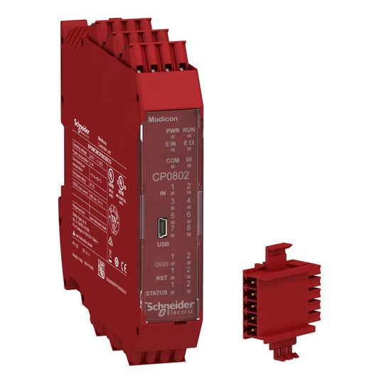SE XPSMCMCP0802BCG CPU modularer Sicherheitscontroller, 8E, 2A, Federzugkl, Rück