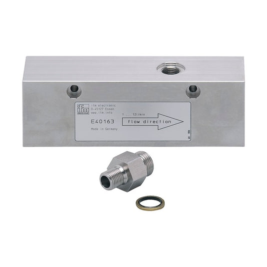 IFM E40163 Adapterblock D22 / G ¿ für Strömungssensoren Typ