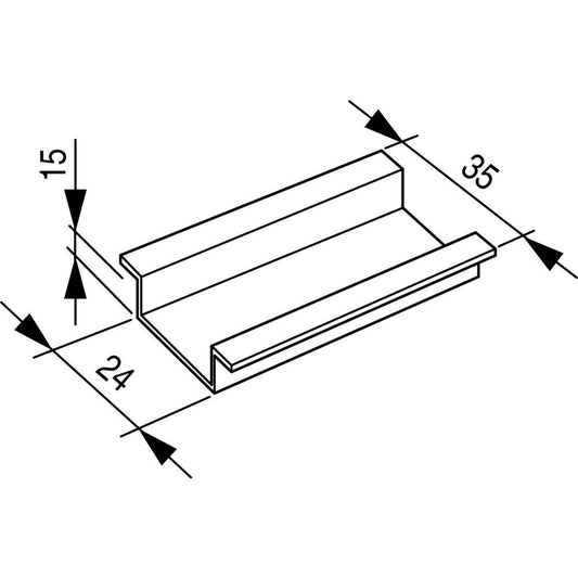 MOE TS35X15 Hutschiene 35x15mm